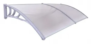 MAKO DUO plastová strieška 100x200cm sivá