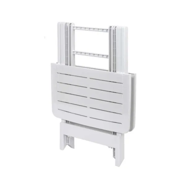 Rozkladací balkónový stôl PROGARDEN 79 cm biely