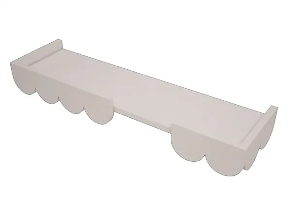 Nástenná polica BABUSHKA biela