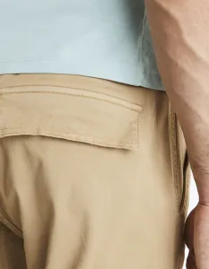 Béžové pánske cargo nohavice Celio Docar