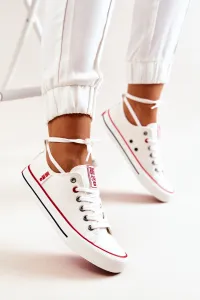 BIG STAR SHOES Dámske materiálne tenisky Veľká hviezda