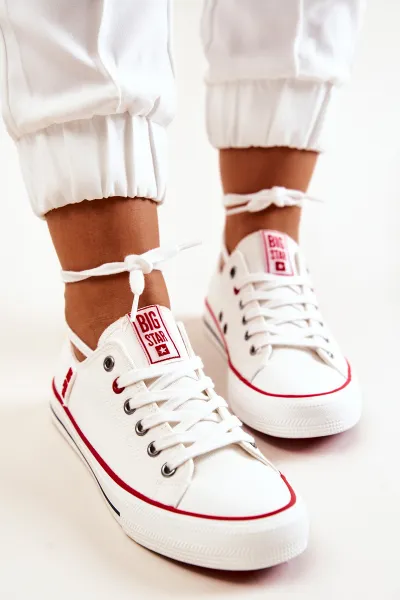 BIG STAR SHOES Dámske materiálne tenisky Veľká hviezda