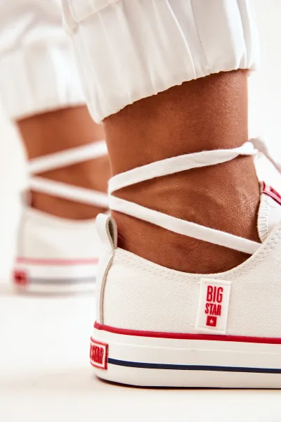 BIG STAR SHOES Dámske materiálne tenisky Veľká hviezda