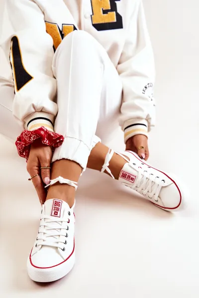 BIG STAR SHOES Dámske materiálne tenisky Veľká hviezda