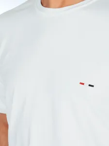 Biely pánsky T-shirt s výšivkou