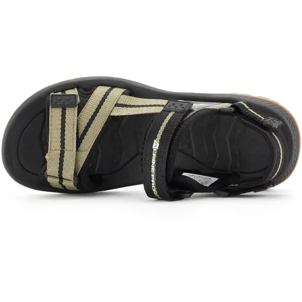 ALPINE PRO ALVE Pánske sandále, khaki, veľkosť