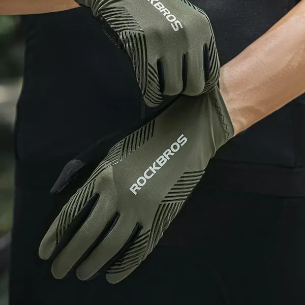 Rockbros Cyklistické rukavice, veľkosť L, čierne
