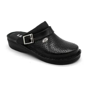 Leon V202 Dámska pracovná celokožená zdravotná obuv 41 - 26cm, čierna, 3,5 cm