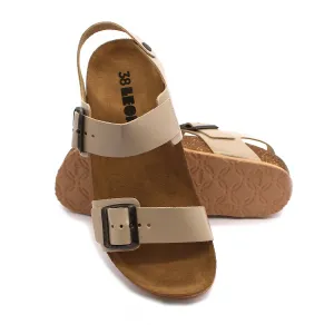 Leon 4303 Dámske zdravotné korkové sandále 37 - 24cm, čierna, 2,0 cm