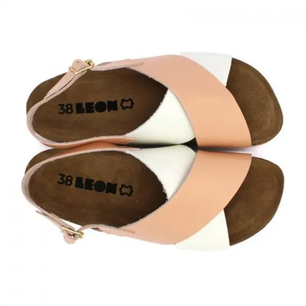 Leon 4302 Dámske zdravotné korkové sandále 37 - 24cm, čierna, 2,0 cm