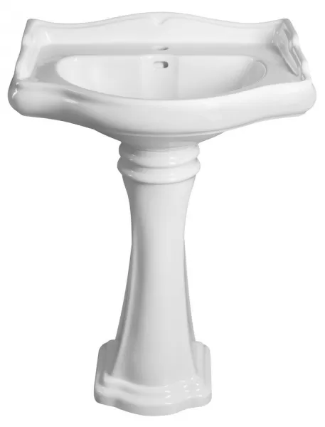 KERASAN - RETRO univerzálny keramický stĺp k umývadlam 56,69,73cm, biela 107001