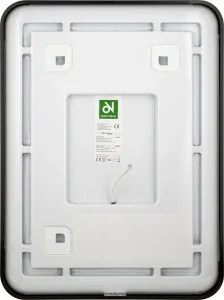 HOPA - Zrkadlo s LED osvetlením BORKEN BLACK OLNZBOR6080B