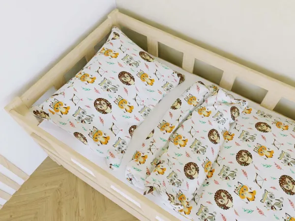 Bavlnené detské obliečky JEŽKO na jednolôžko Zvoľte rozmer: 140x200 / 70x90
