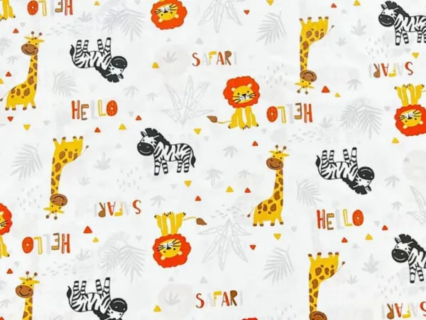 Bavlnené detské obliečky SAFARI na jednolôžko Zvoľte rozmer: 90x130 / 40x60
