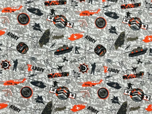 Bavlnené detské obliečky ARMY Zvoľte rozmer: 140x200 / 70x90