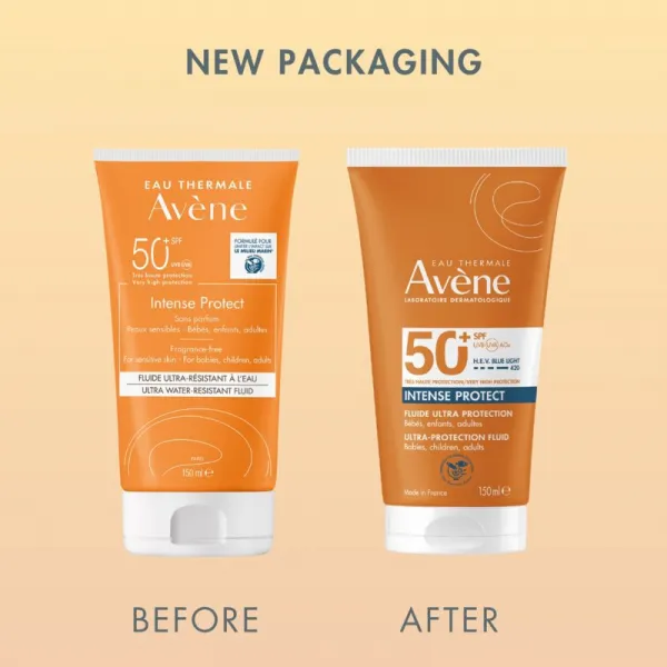 Avène Sun Intense Protect Ultra Water-Resistant Fluid ochranný fluid SPF 50+ 150 ml
