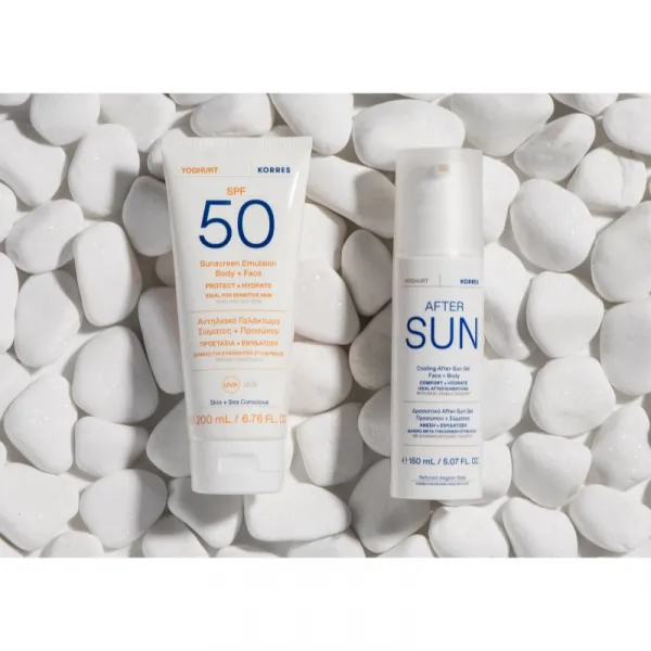 Korres Yoghurt opaľovacia emulzia s hydratačným účinkom SPF 50 200 ml