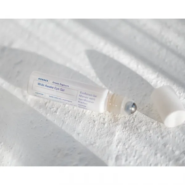 Korres Greek Yoghurt Wide Awake Eye Gel Roller rozjasňujúce očné sérum roll-on 15 ml