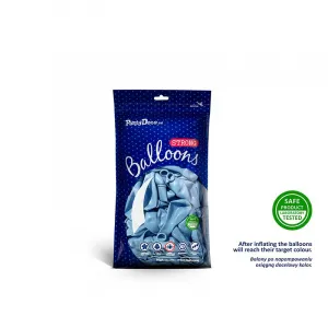 Balóniky latexové metalické baby blue 12 cm 100 ks