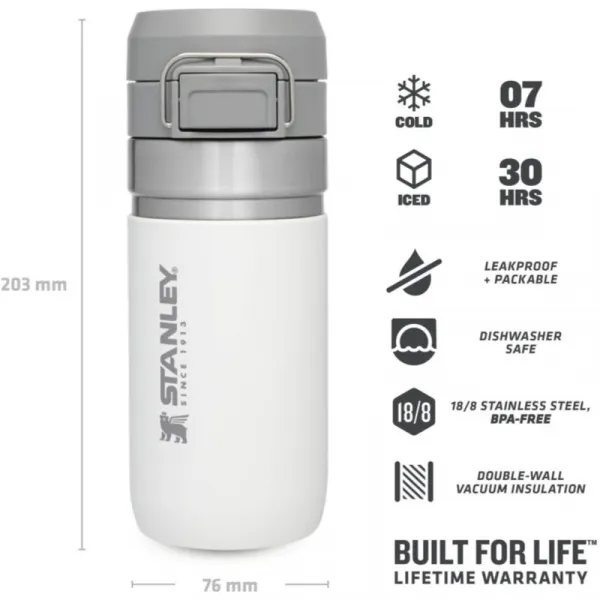Stanley Quick Flip Go Bottle termofľaša Polar 470 ml
