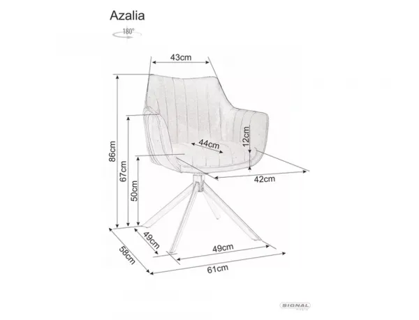 Stolička Azalia Brego