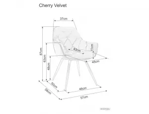Signal Jídelní křeslo Cherry Bjorn hořčicově žluté