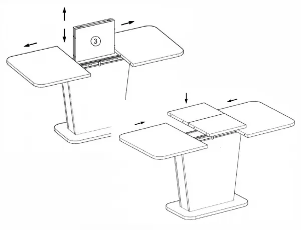 Signal Rozkládací jídelní stůl Nevio 125/170 cm dub artisan/černý