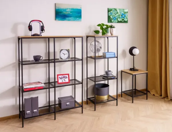 Signal Regál Lex A 100 cm dub přírodní/černý