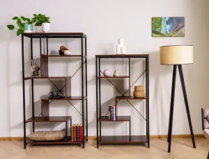 Signal Regál Net B 75 cm ořech tmavý/černý