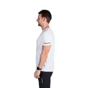 Pánske turistické tričko s krátkym rukávom NORTHFINDER FRANZ-377white