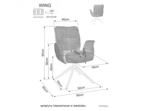 Stolička Wing Brego