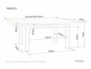 Stôl Presto