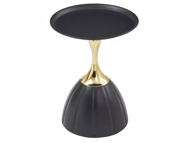 Signal Odkládací stolek Piana 38 cm černý/zlatý