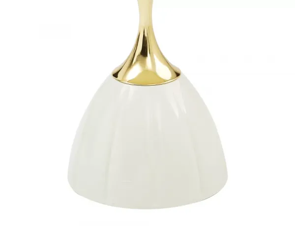 Signal Odkládací stolek Piana 38 cm bílý/zlatý
