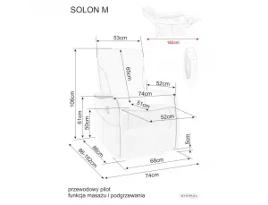 Relaxačné kreslo Solon M Brego