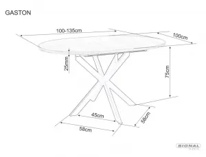 Stôl Gaston Ceramic 100