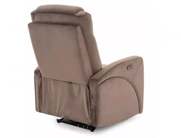 Signal Elektrické polohovací křeslo KRONOS Velvet cappuccino