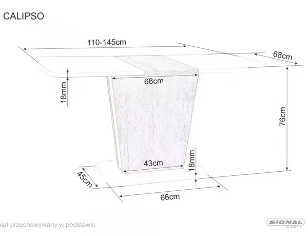 Stôl Calipso