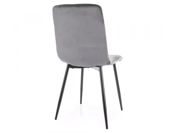 Signal Čalouněná jídelní židle Daren Velvet šedá