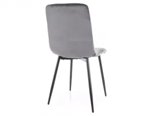 Signal Čalouněná jídelní židle Daren Velvet šedá