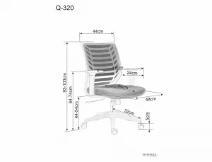 Otočné kreslo Q-320R