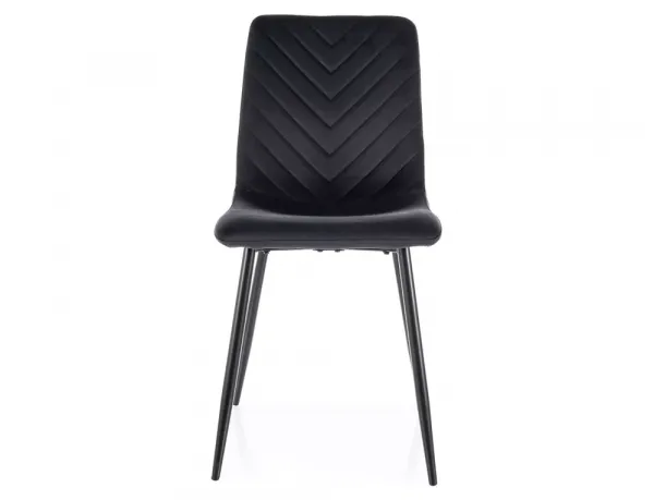 Signal Čalouněná jídelní židle Daren Velvet černá