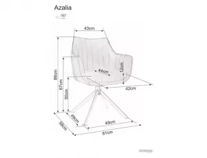 Stolička Azalia Velvet