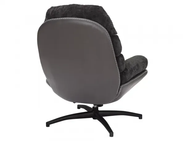 Signal Otočné designové lounge křeslo GISELLE černé