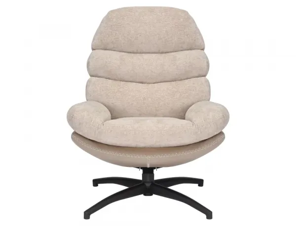 Signal Otočné designové lounge křeslo GISELLE béžové