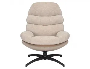 Signal Otočné designové lounge křeslo GISELLE béžové