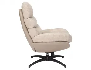 Signal Otočné designové lounge křeslo GISELLE béžové
