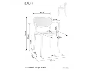 Stolička Bali II