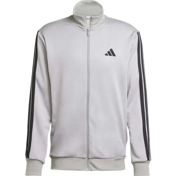 Tepláková súprava adidas 3S FT TT TS pánsky, šedá farba, JI8876
