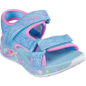 Skechers S LIGHTS - MERMAID DREAMS SAND Dievčenské sandále, svetlomodrá, veľkosť